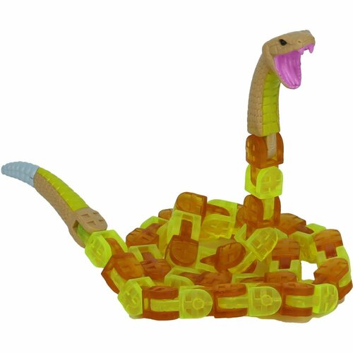 Игрушка Zing Toys антистресс Klixx Creaturez - Гремучая змея (оранжевая)