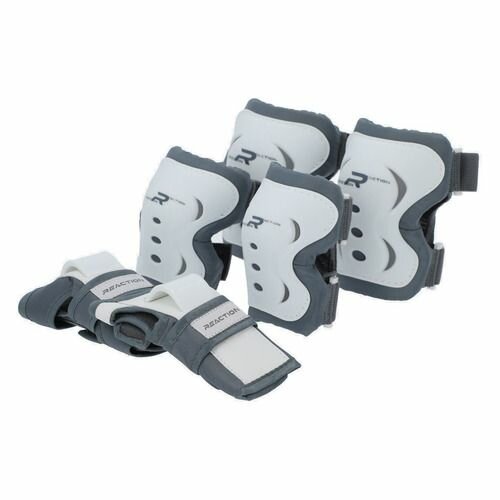 фото Комплект защиты Reaction 107339-WA детск. S полиуретан/полиэстер/пластик белый/серый