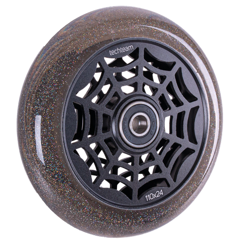 фото Колесо для трюкового самоката techteam x-treme 110*24мм, spider web, grey