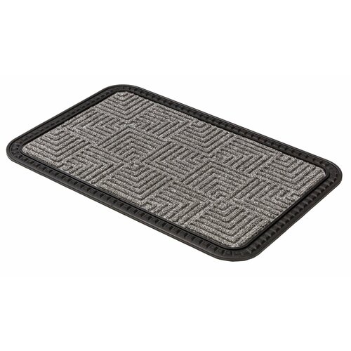Коврик придверный Golze Border Star, 50x80, серые квадраты 485-40-42