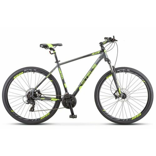 Велосипед 29 Stels Navigator 930 D V010 (рама 16.5) (ALU рама) (гидравлика) Антрацитовый/Черный/лай