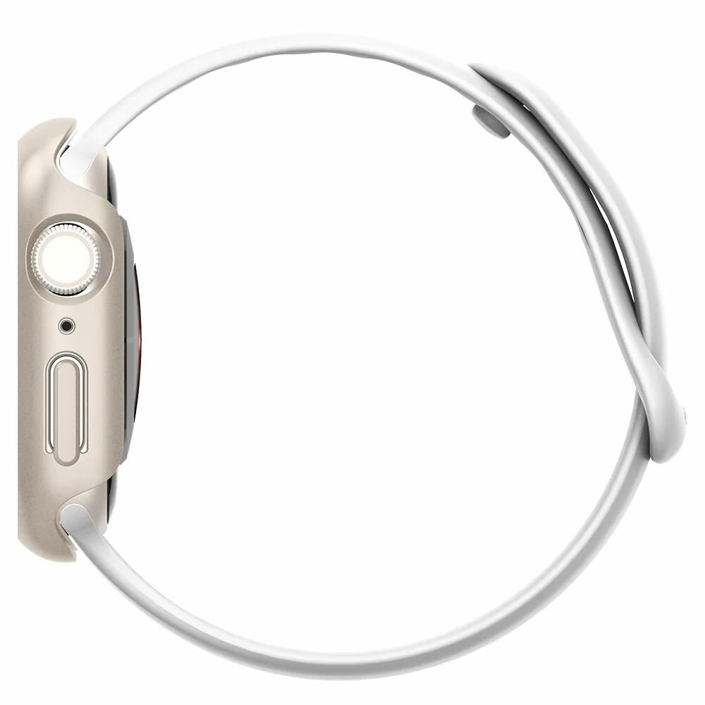 Клип-кейс SPIGEN для Apple Watch 8 / 7 (41mm) - Thin Fit - Серебристый - ACS04185 — фото 7