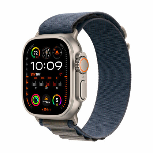Часы Apple Watch Ultra 2 49mm Titanium Case Blue Alpine Loop M 9045700₽