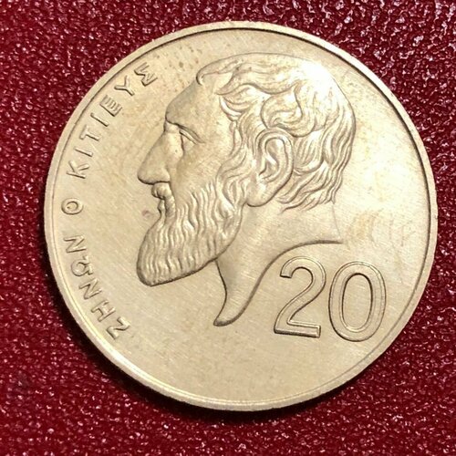 Монета Кипр 20 центов 2001 года #4-3