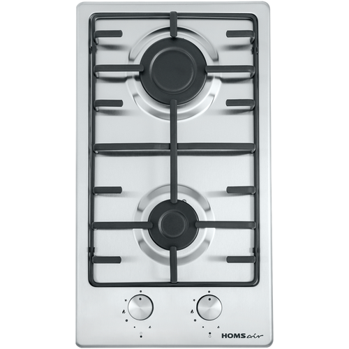Газовая домино HOMSair домино газ 2 конфорки решетки чугун автоподжиг нержавеющая сталь 729700₽