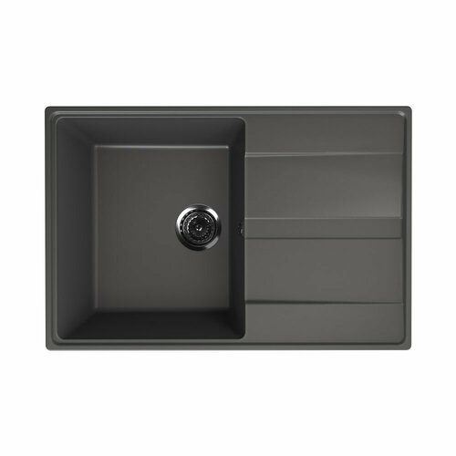 Кухонная мойка Ulgran Quartz Prima 750-09, мокрый асфальт