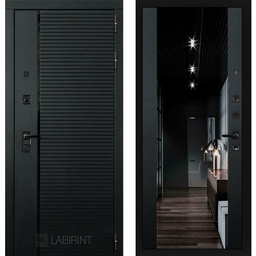 Входная дверь Labirint Piano с тонированным зеркалом Максимум 960x2050, открывание правое входная дверь labirint beton с тонированным зеркалом максимум 960x2050 открывание правое