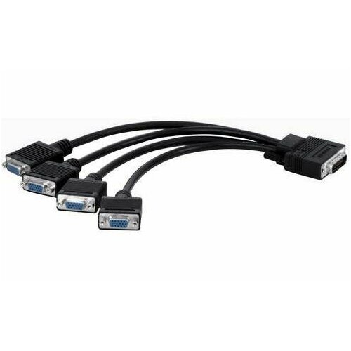 Кабель интерфейсный Matrox (CAB-L60-4XAF) Quad analog upgrade cable (Кабель для апгрейда 3-х портовой карты в 4-х портовую) видеокарта matrox m9148 lp 1gb m9148 e1024laf retail