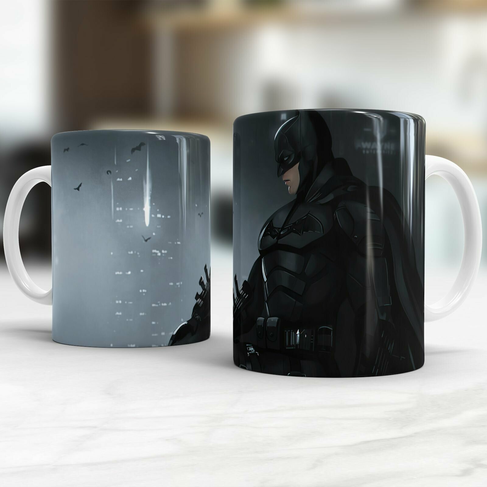 Кружка для чая и кофе с принтом Бэтмэн фильм Batman