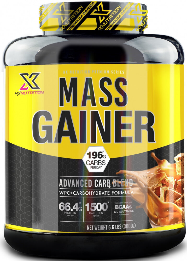 Гейнеры высокобелковые HX Nutrition Premium Mass Gainer (3000 г) Клубника