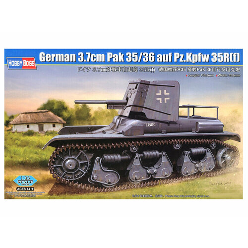 83895 Hobby Boss Немецкая САУ 3.7cm Pak 35/36 auf Pz.Kpfw 35R(f) (1:35) экипаж немецкой сау 5 фигурок 1 35 s 3090