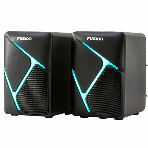 Колонки компьютерные FUSION FCA-506 с подсветкой питание от USB 6 Вт Акустическая стереосистема 20 с разноцветной подсветкой 717₽