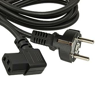 фото Сетевой шнур / Кабель питания SCZ Прям.-угл. 1.8м. 3х0.75 / RUICHI