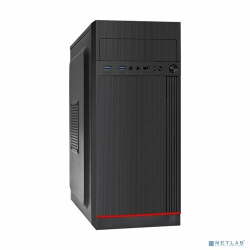 EXEGATE Корпуса Exegate EX290174RUS Корпус Miditower ExeGate AA-442U2 (ATX, без БП, 1*USB+2*USB3.0, аудио, черный) чёрный