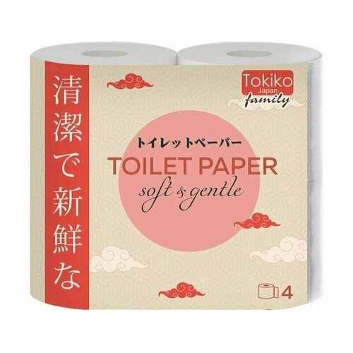 Tokiko Туалетная бумага Japan Family 3-х слойная 29 м 4 шт в уп 763₽