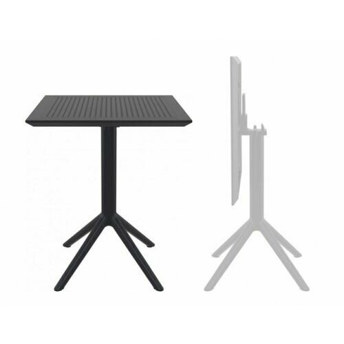 Стол пластиковый складной ReeHouse Sky Folding Table Ø60 Черный