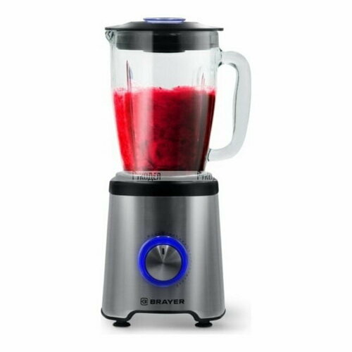 Блендер BRAYER 1204BR стационарный 1200 Вт 175 л 5 скоростей импульсный режим серый 772300₽