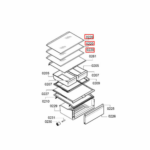 Полка для холодильника Bosch KGN39AK/KGN39AV (11027977)