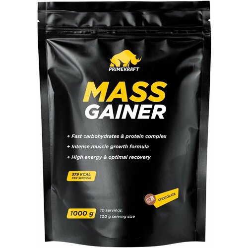 Гейнеры высокоуглеводные Prime Kraft Mass Gainer (1000 г) Шоколад