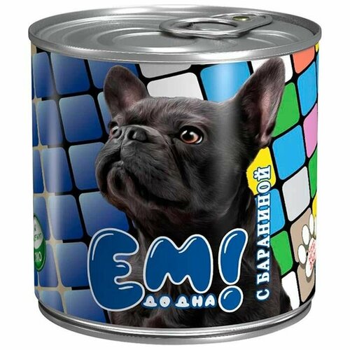 Корм консервированный для собак Ем до дна, 250 г, с бараниной, 1 шт