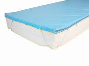 Матрас- наматрасник для медицинской кровати непромокаемый, беспружинный из клеенки голубого цвета, размер 80х190 высота 5 см