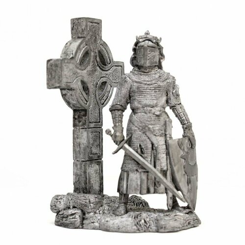 Солдатик Шотландский рыцарь 13 век (75мм) коллекционная фигурка солдатик вим 75мм воин старшей дружины белозерских князей 14 век