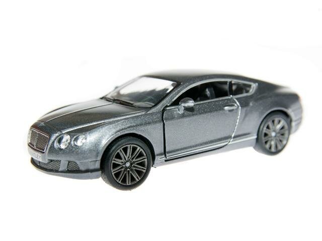 Kinsmart Модель машины Bentley Continental-GT Speed 2012 серый KT5369W с 3 лет