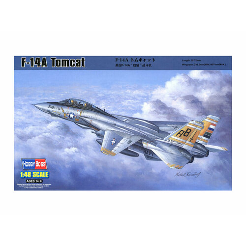 80366 HobbyBoss Палубный истребитель F-14A Tomcat (1:48) сборная модель истребителя revell f 14a tomcat