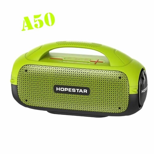 Портативная колонка HOPESTAR A50 с микрофоном 80W салатовая 759900₽