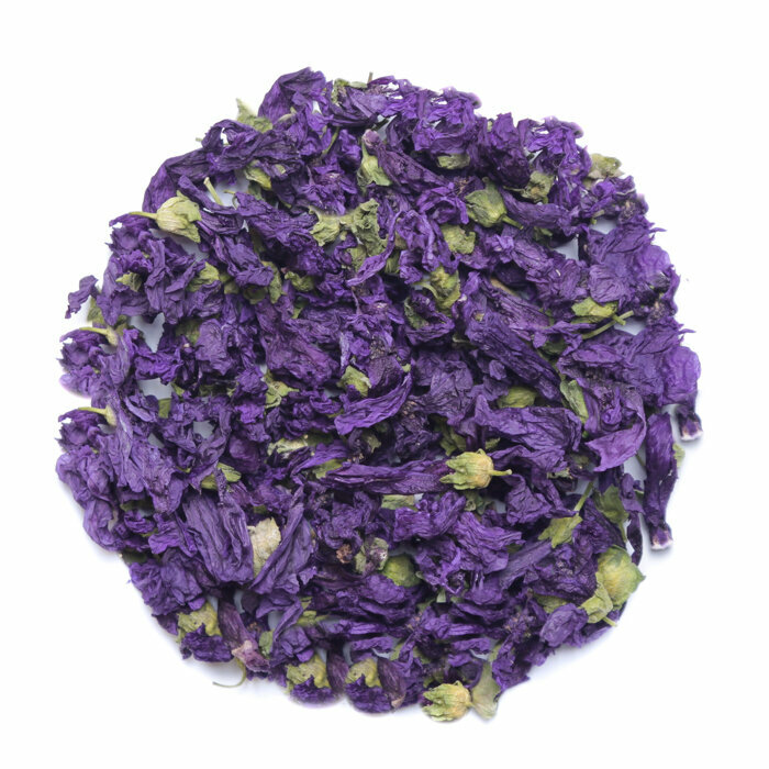 Мальва цветки, сухоцвет, для кондитера, травяной чай, цветочный чай, синий цветок 25 гр.