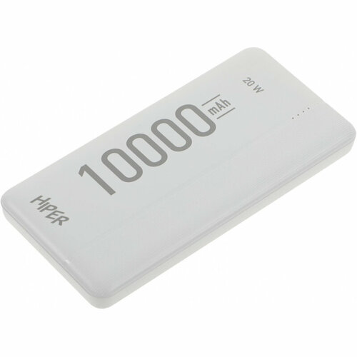 Внешний аккумулятор Hiper MX Pro 10000 10000mAh QC PD 3A белый внешний аккумулятор lyambda lp303 power delivery 10000 мач dark blue