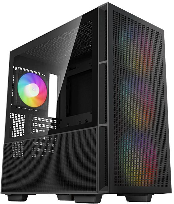 Корпус MidiTower Deepcool CH560 black (ATX, без БП, ARGB, USB3.2 Type-A+USB3.2 Type-C) (R-CH560-BKAPE4-G-1)