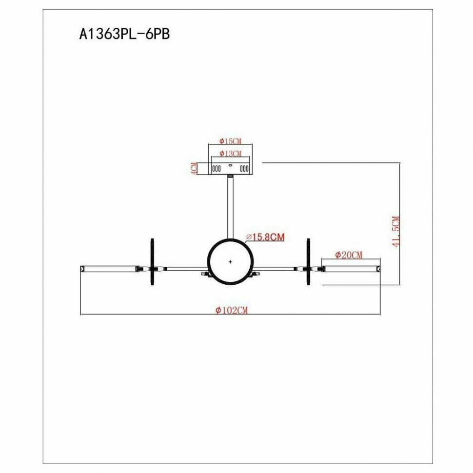 Люстра Arte Lamp SIENNA A1363PL-6PB - фото №13