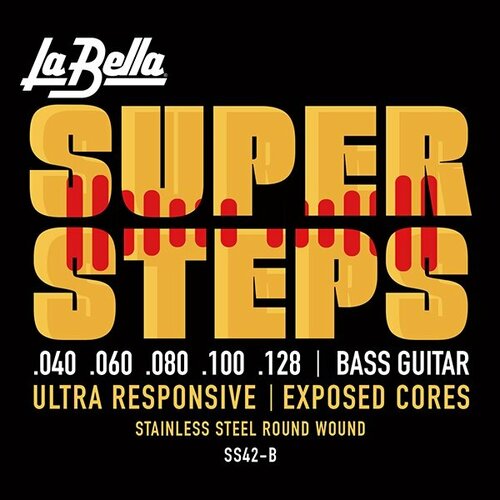 Струны для бас-гитары La Bella Super Steps SS42 40-100