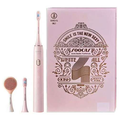 Xiaomi Электрическая зубная щетка Xiaomi Soocas X3U Sonic Electric Toothbrush Smile Is The New Sexy Pink розовая