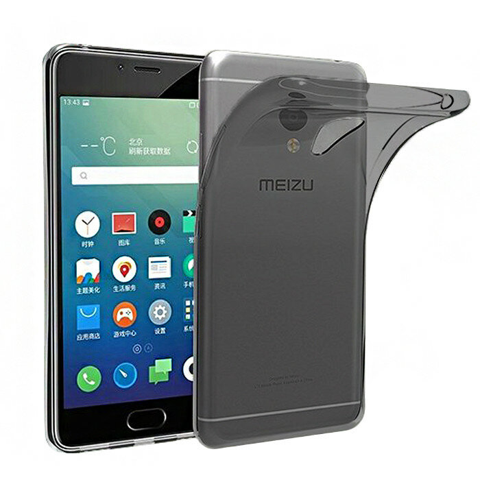 Накладка силиконовая для Meizu M5C прозрачно-черная