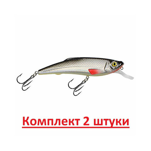 Воблер AQUA яппи NORMAL 95mm, вес - 13,0g, цвет 023 (классика, плотва), 2 штуки