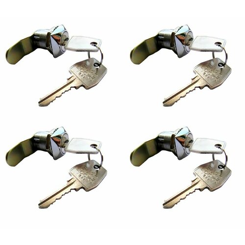 Почтовый замок Евролок 0802 изогнутый ригель поворот 90 градусов (комплект 4 штуки)