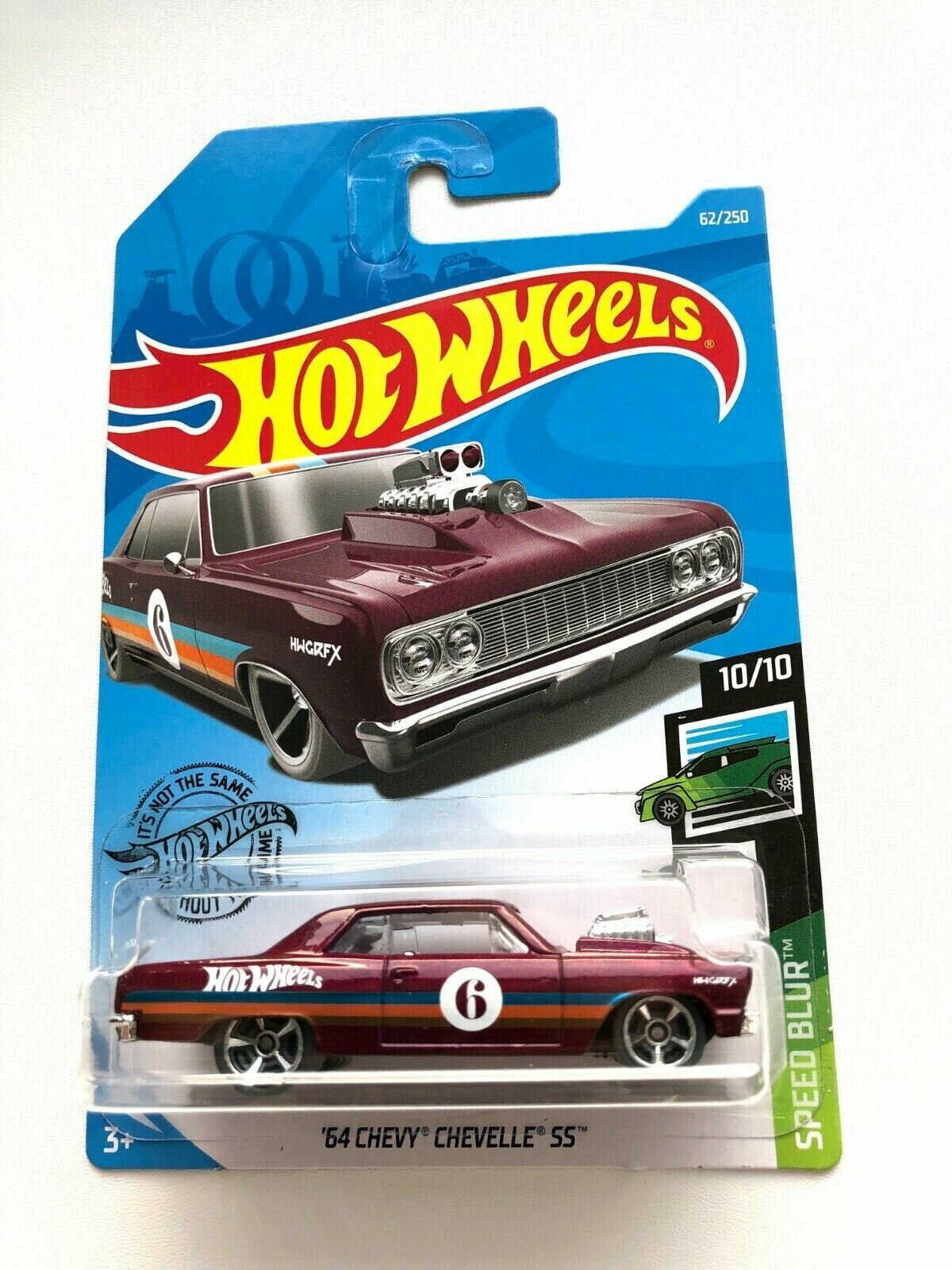 Hot Wheels 64 CHEVY CHEVELLE SS Шеви 62/250 Seed Blur 10/10 Mattel FYF40 2019