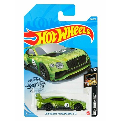 Hot Wheels '18 BENTLEY CONTINENTAL GT3 Бентли Континнталь246/250 Nightburnerz 1/10 GHB29 2020 hot wheels porsche 914 safari порш 242 250 series nightburnerz 4 10 2020