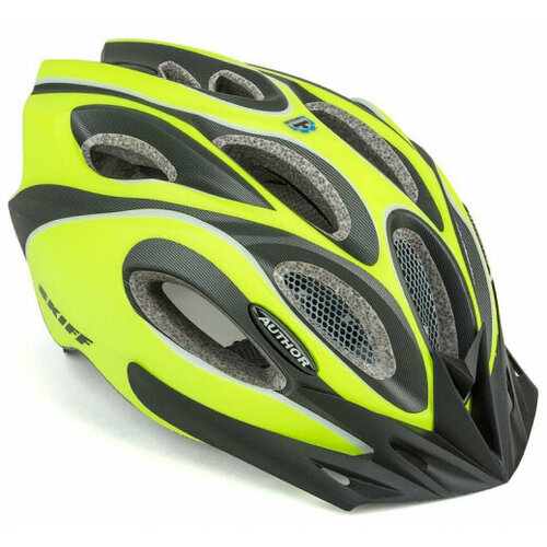 фото Шлем спортивный skiff 171 neon-yellow/black р-р 52-58см author