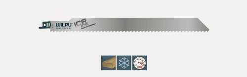 Изображение товара Полотно для сабельных пил WILPU INOX 300 (1/2") Арт.1693000001 для продуктов глубокой заморозки, льда, дерева 1 шт/уп