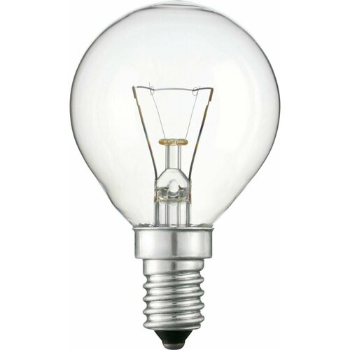 Лампа накаливания декоративная шар 60Вт Е14 прозрачная P-45 230В clear 871150006699250 PHILIPS