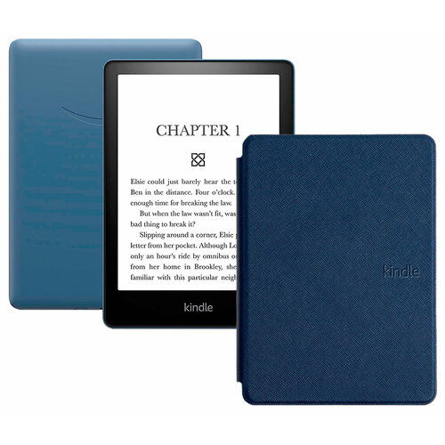 Электронная книга Amazon Kindle PaperWhite 2021 16Gb Ad-Supported Denim с обложкой ReaderONE PaperWhite 2021 Blue обложка readerone amazon kindle paperwhite 2021 deer