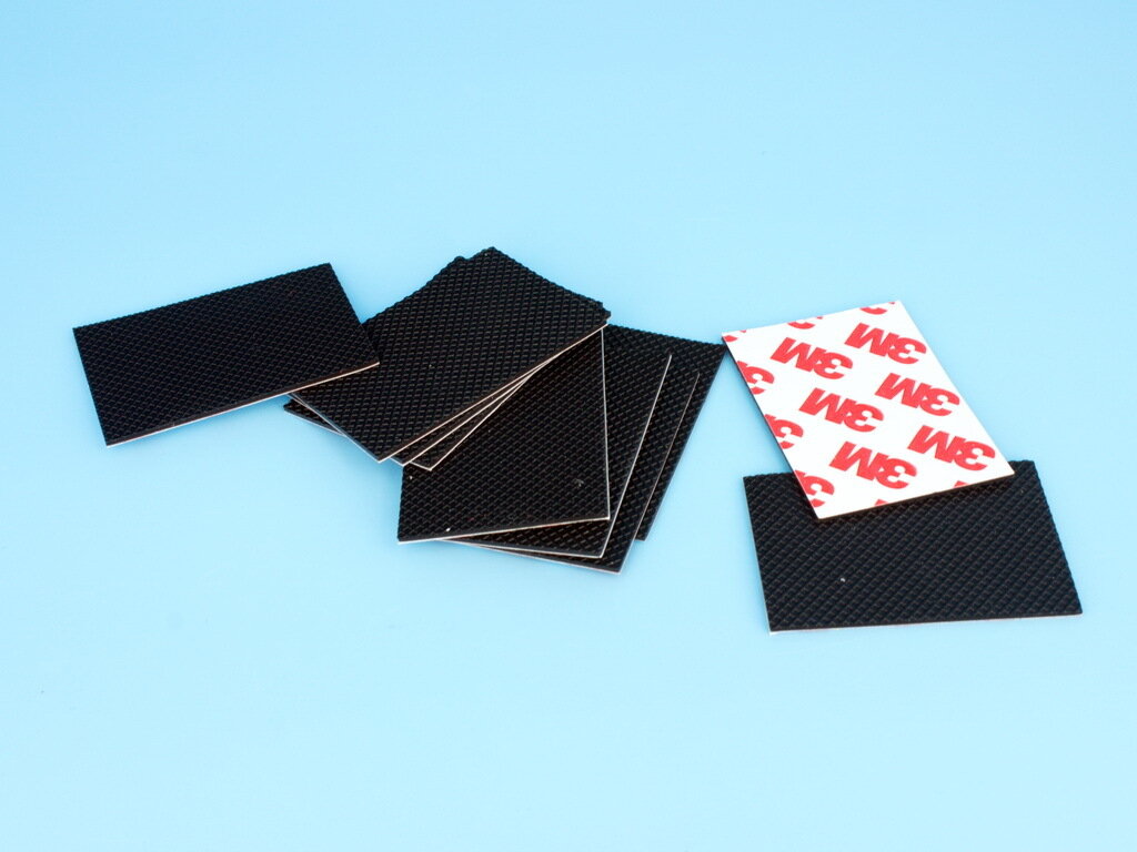 фото Самоклеющаяся рифленая силиконовая антискользящая наклейка 3M 35 50 1mm 10 Шт. 3721