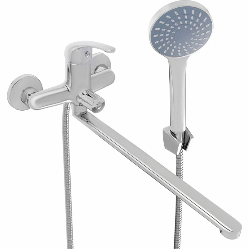 Смеситель для ванны с душем СоюзКран прямой излив 35см картридж 35мм SK08-P109 553-065