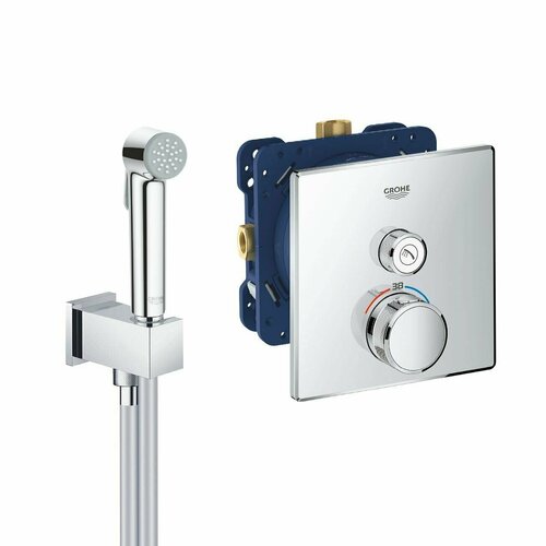 Гигиенический душ с термостатом Grohe SmartControl Professional, Германия гигиенический душ grohe bauclassic с запорным вентилем германия