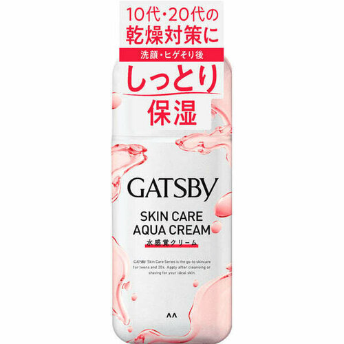 Mandom Мужской увлажняющий лосьон Gatsby Skin Care Aqua Cream для ухода за проблемной кожей, склонной к воспалениям и Акне для сухой кожи 170 мл