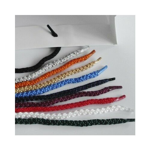 Ручка-шнур 6 мм №32 (синий), 35 см с пластиковыми наконечниками (100 шт)