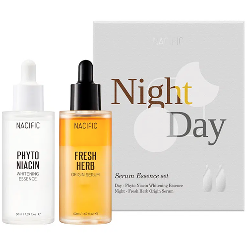 Набор для дневного и ночного ухода: сыворотка + эссенция Nacific Day & Night Set